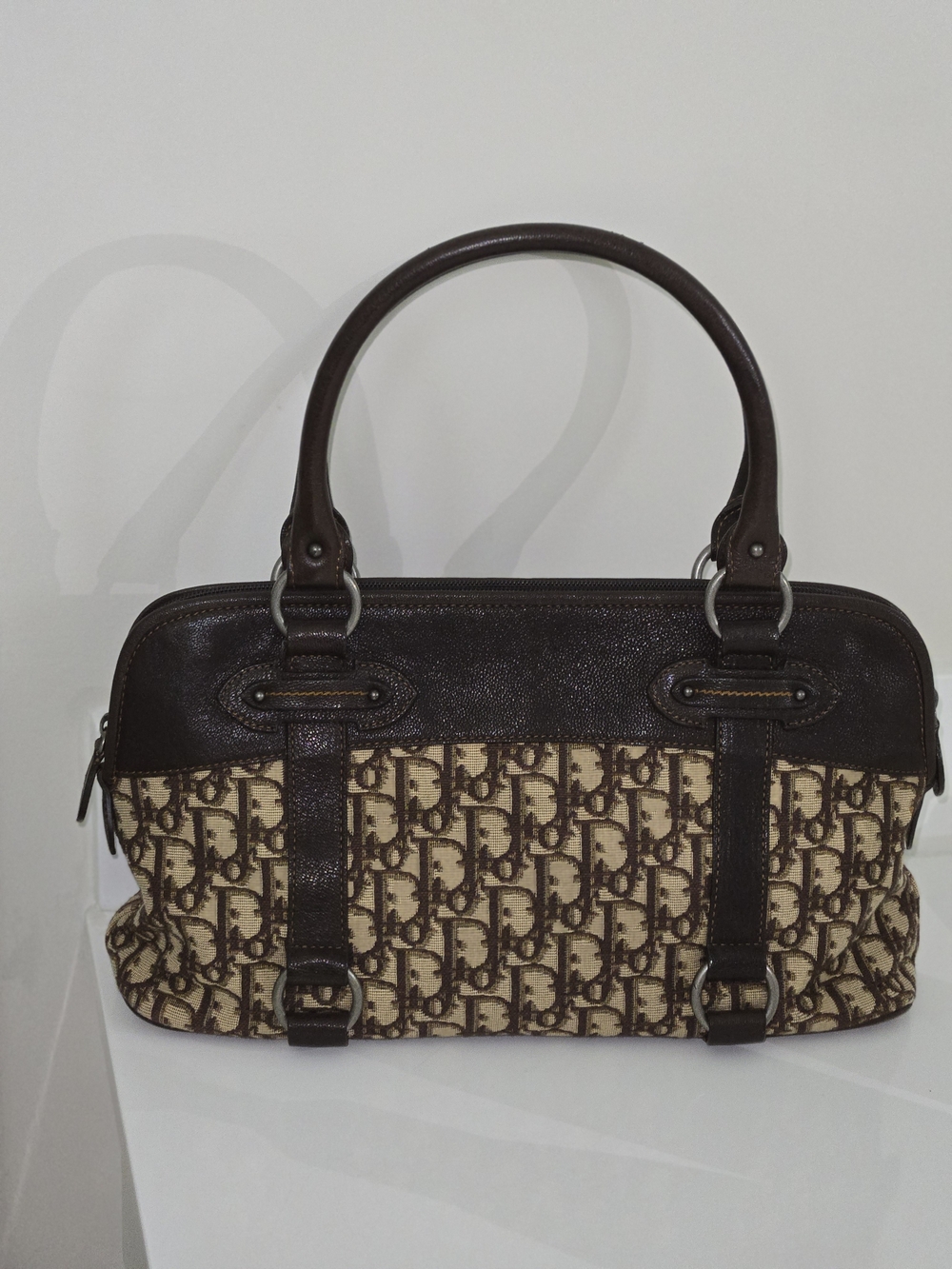 Dior Brown Monogram Tote Bag - Picture 2 of 16